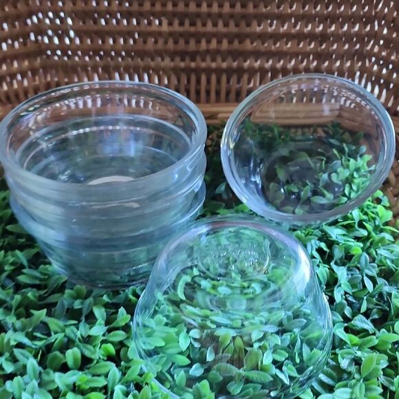 Vintage 6 Oz Glass Custard Cups/Ramekins Set Of 5 - Picture 1 of 3